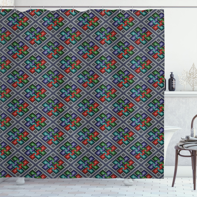 South American Pattern Shower Curtain