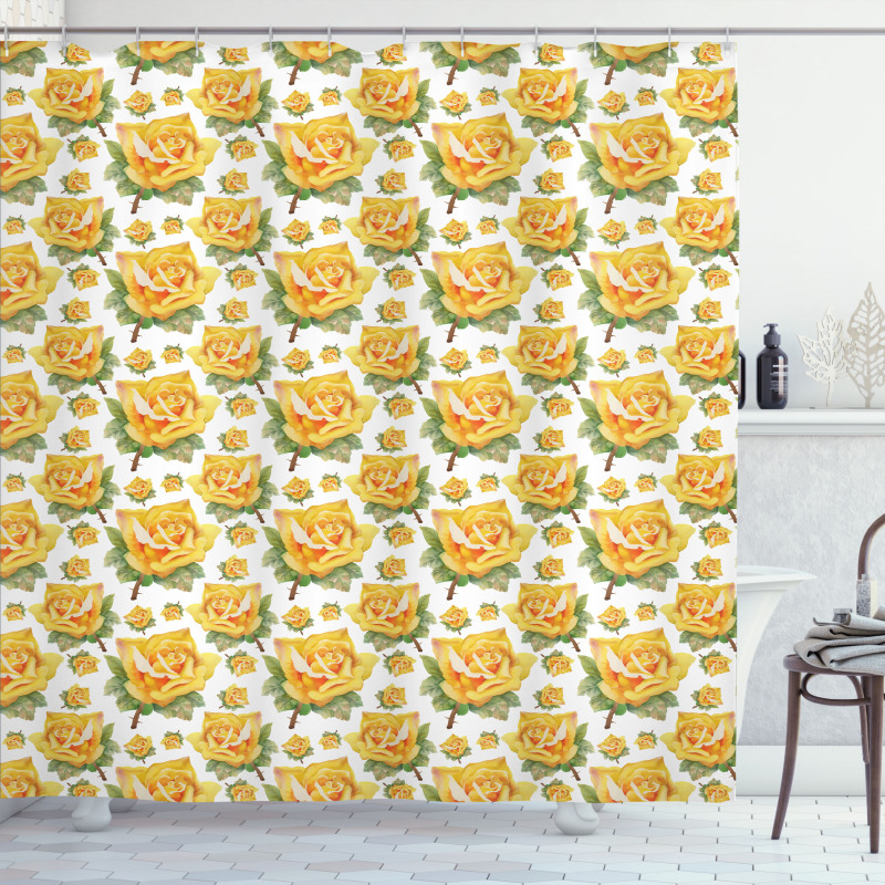 Roses Natural Beauty Shower Curtain