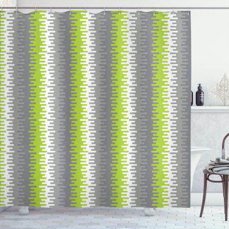 Wavy Vertical Stripes Shower Curtain