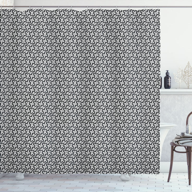 Cubical Forms Shower Curtain