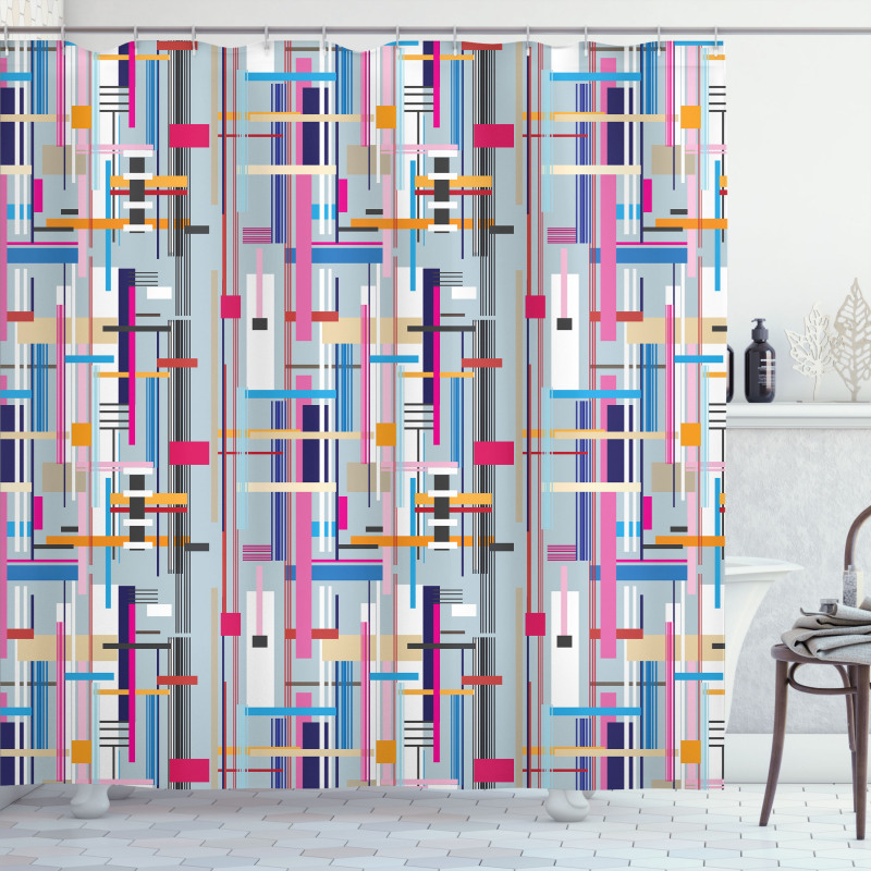 Colorful Modern Art Shower Curtain