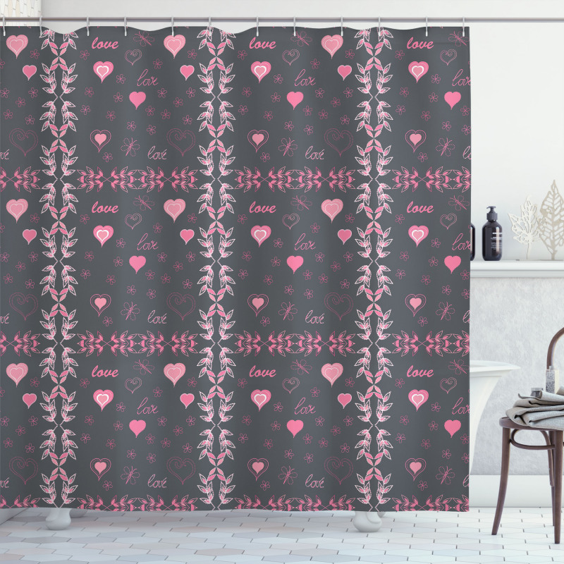 Love Spring Flora Shower Curtain