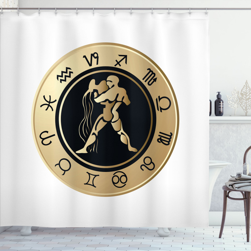 Horoscope Signs Shower Curtain