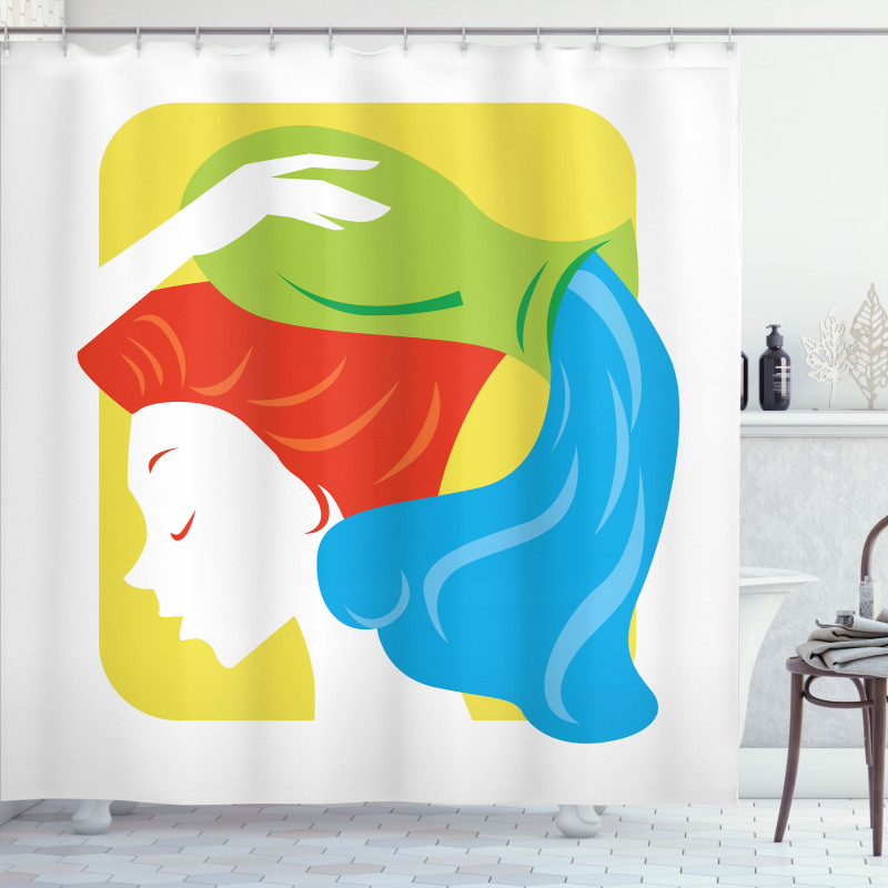 Astrology Lady Shower Curtain