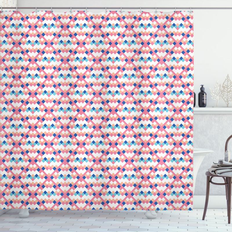 Squares Color Boxes Shower Curtain