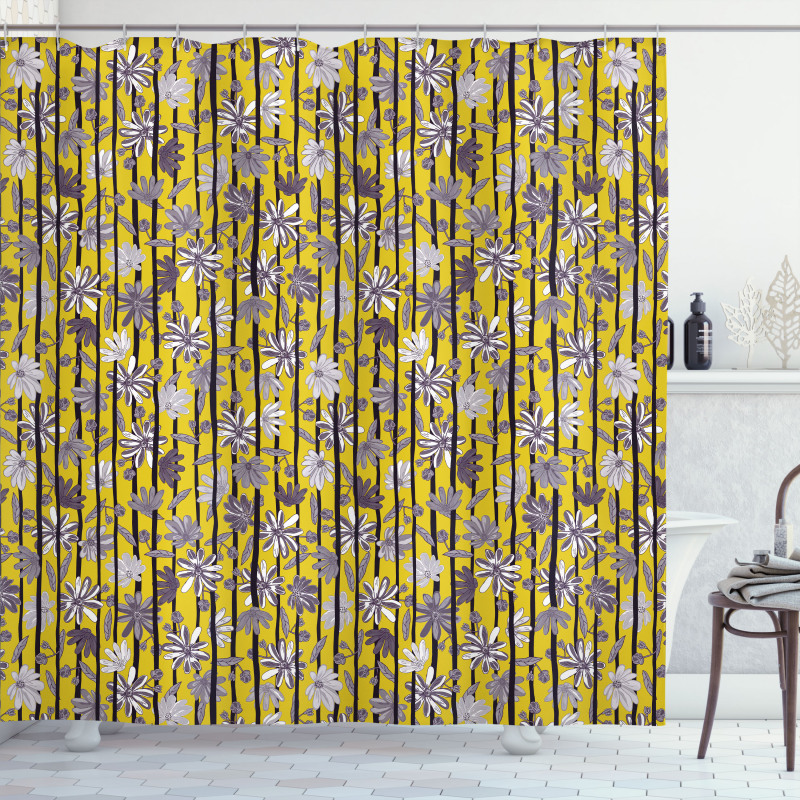 Exotic Lily Blossoms Shower Curtain
