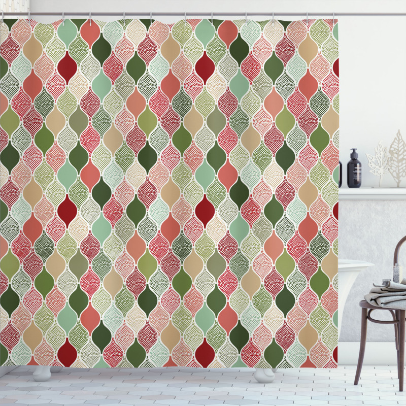 Eastern Geometrical Shower Curtain