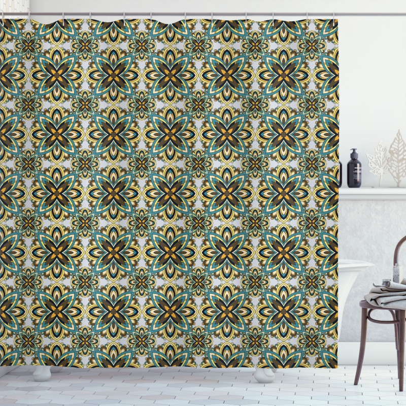 Motif Pattern Shower Curtain