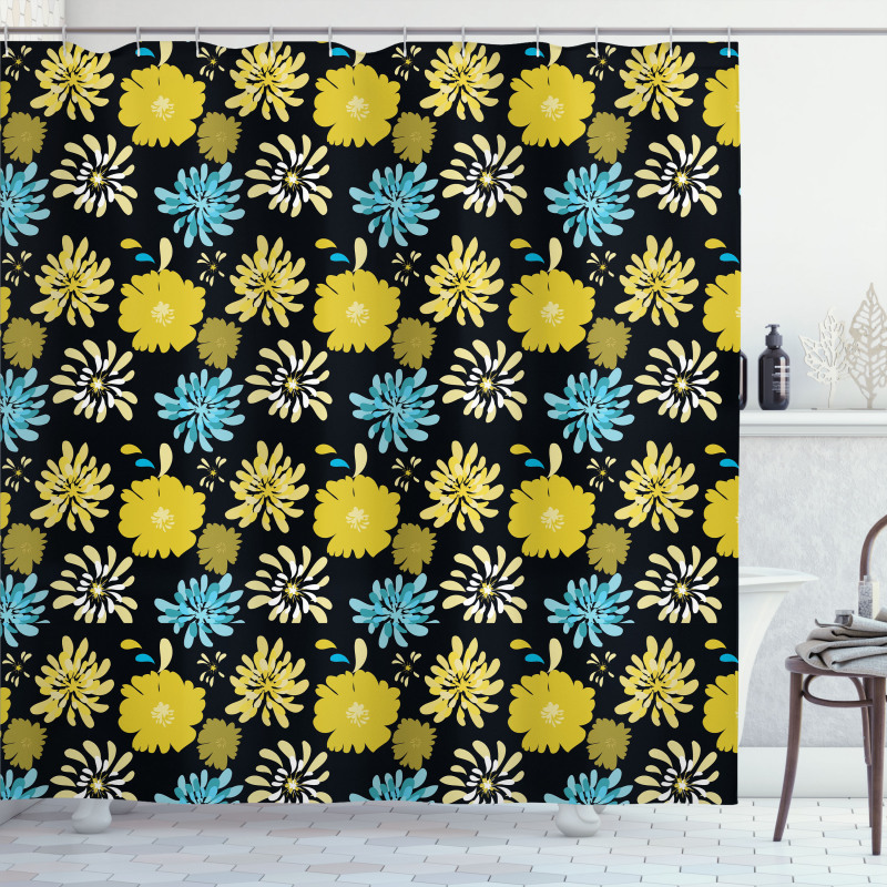 Jasmine Peony Design Shower Curtain