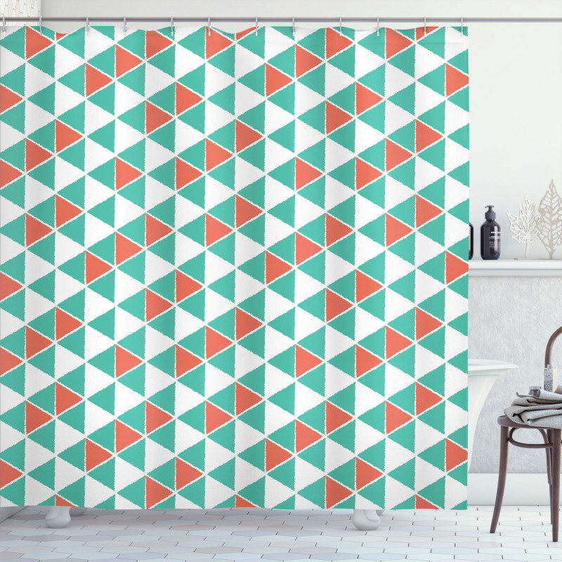 Triangle Arrangement Shower Curtain