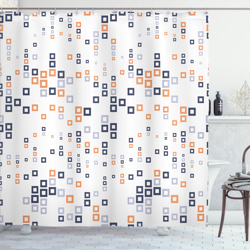 Square Composition Shower Curtain