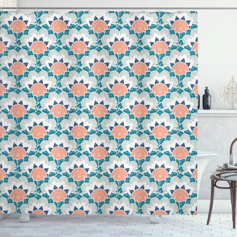 Turkish Boho Pattern Shower Curtain