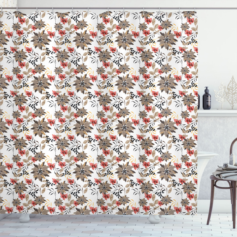 Nostalgic Blossoms Art Shower Curtain