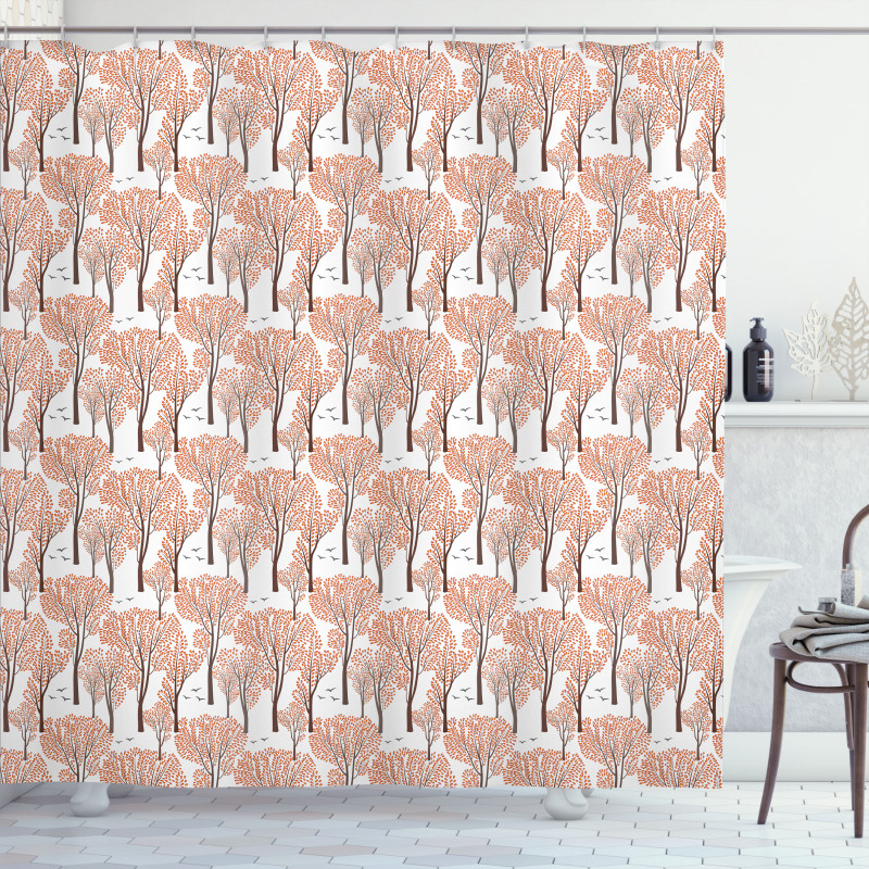 Fall Nature Woodland Shower Curtain