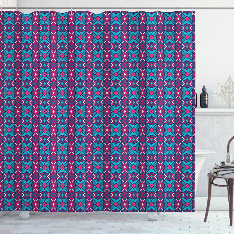 Rhombuses Pattern Shower Curtain