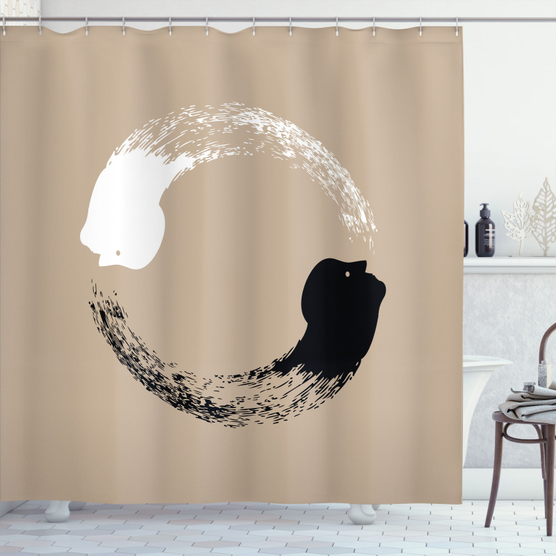 Human Portraits Shower Curtain