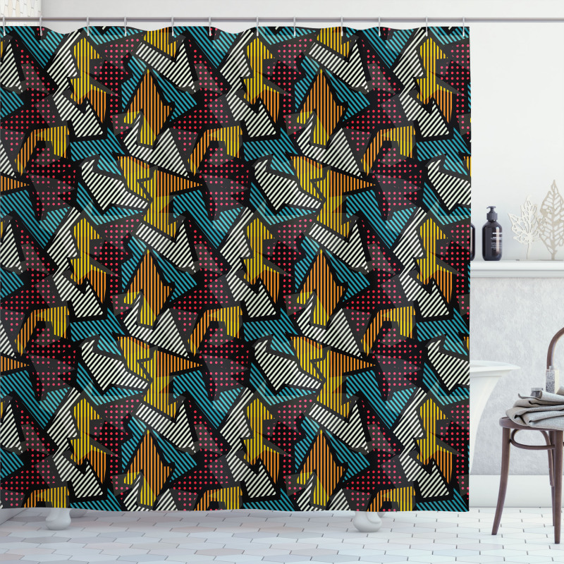 Abstract Urban Design Shower Curtain