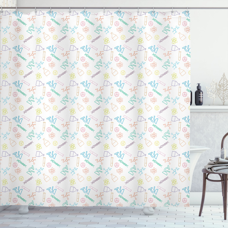 Chemistry Instruments Shower Curtain
