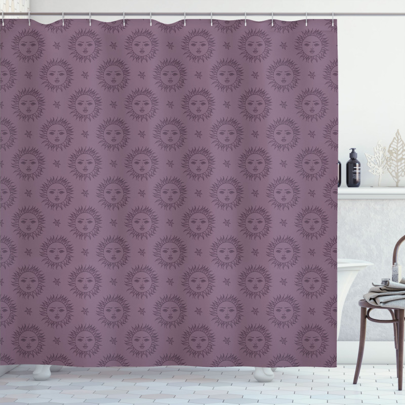 Esoteric Cosmos Pattern Shower Curtain