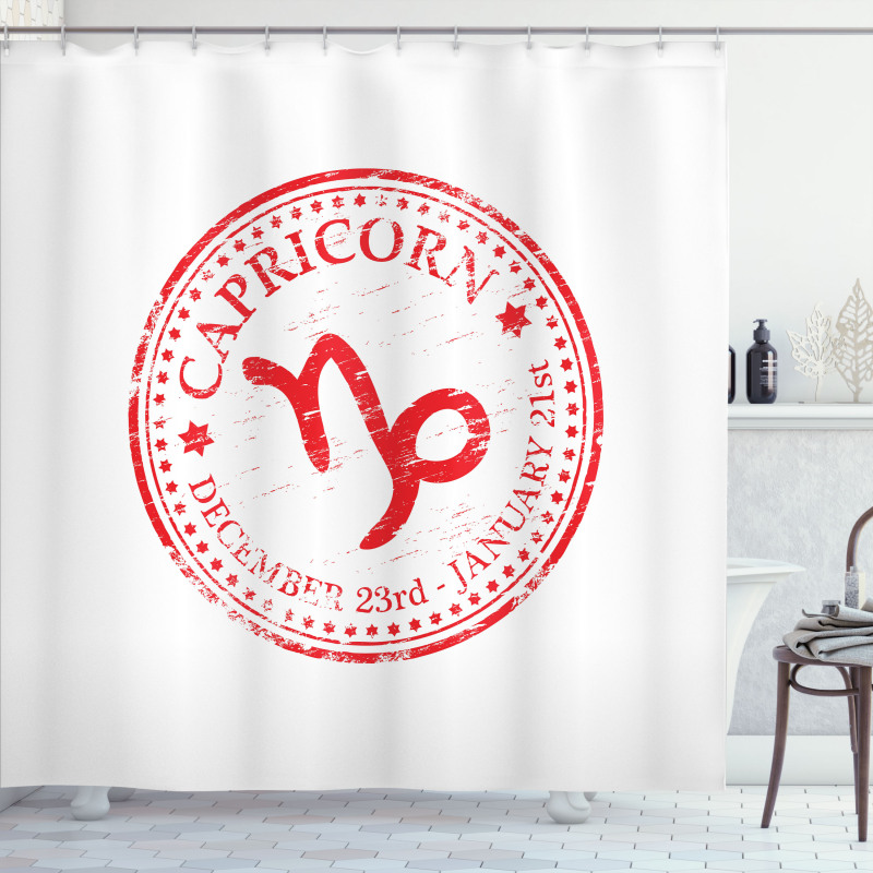 Horoscope Sign Shower Curtain