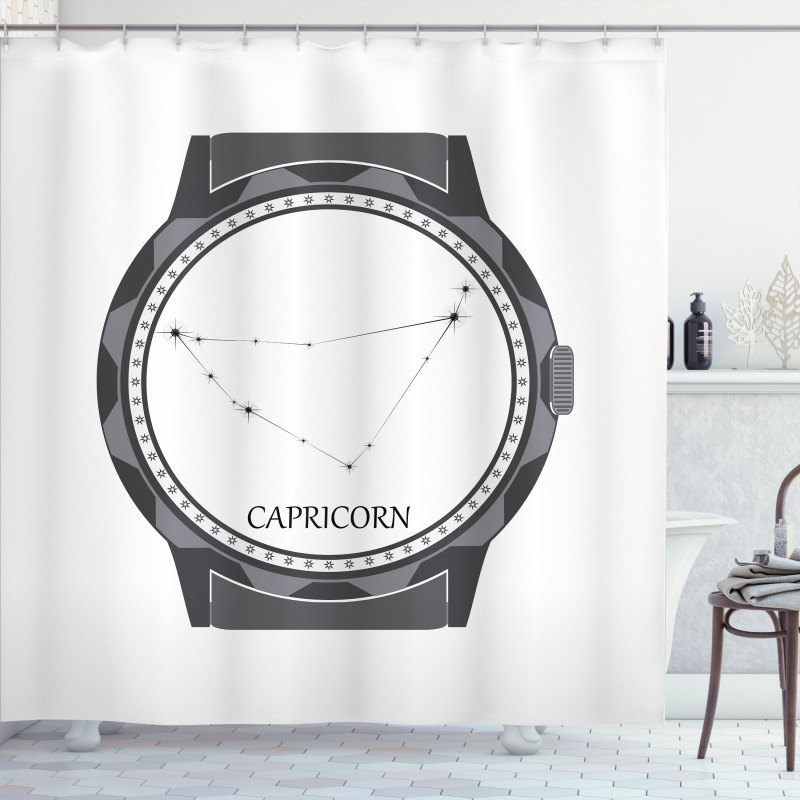 Watch Design Shower Curtain