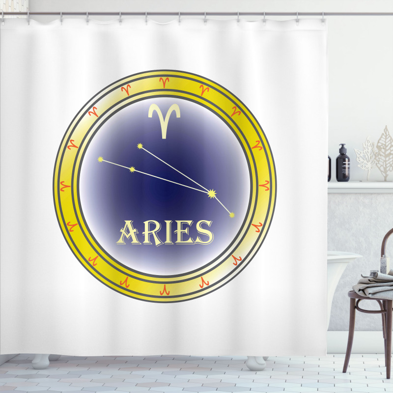 Sign Constellation Shower Curtain