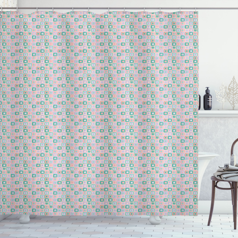 Sketchy Rhombus Cells Shower Curtain