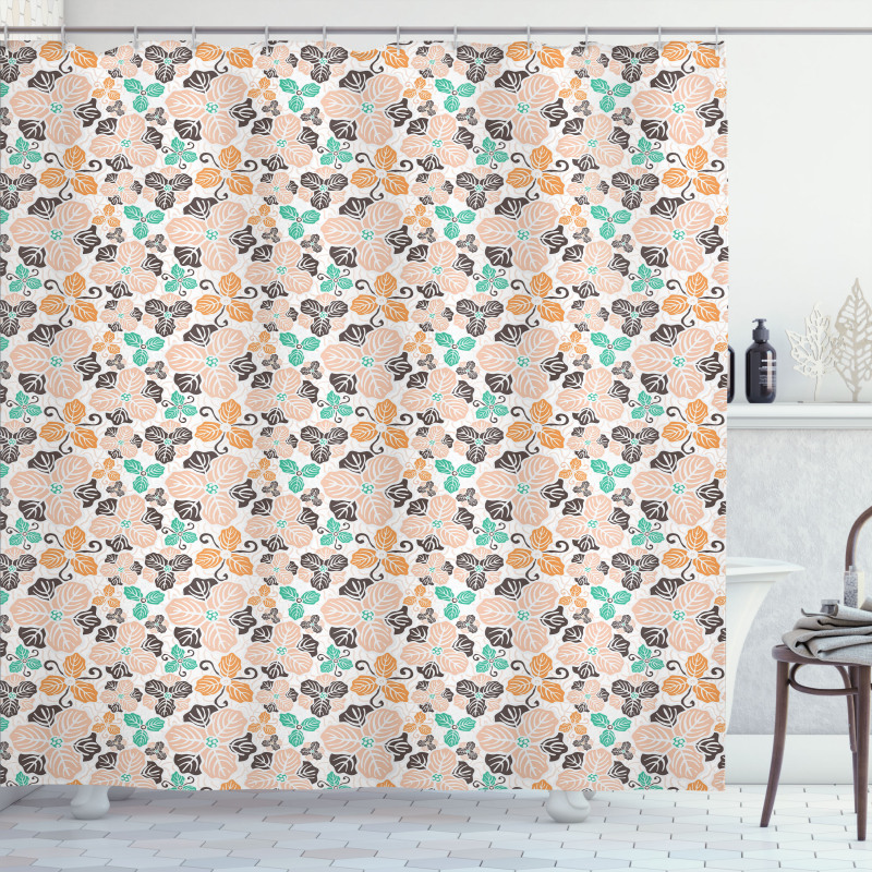 Abstract Spring Garden Shower Curtain