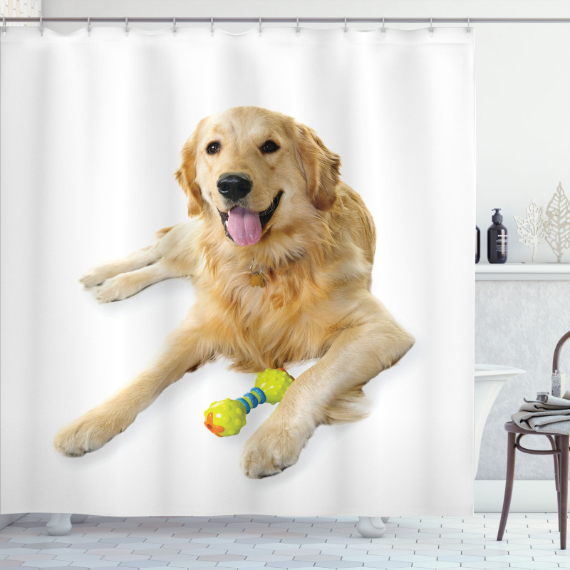 Pet Dog Toy Shower Curtain