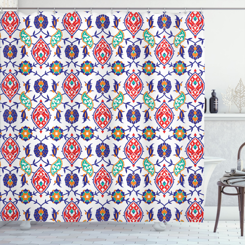Moroccan Tiles Shower Curtain