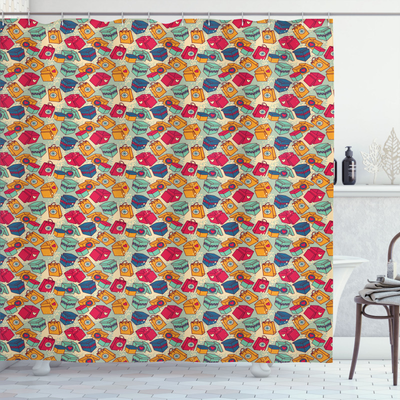 Surprise Present Boxes Shower Curtain