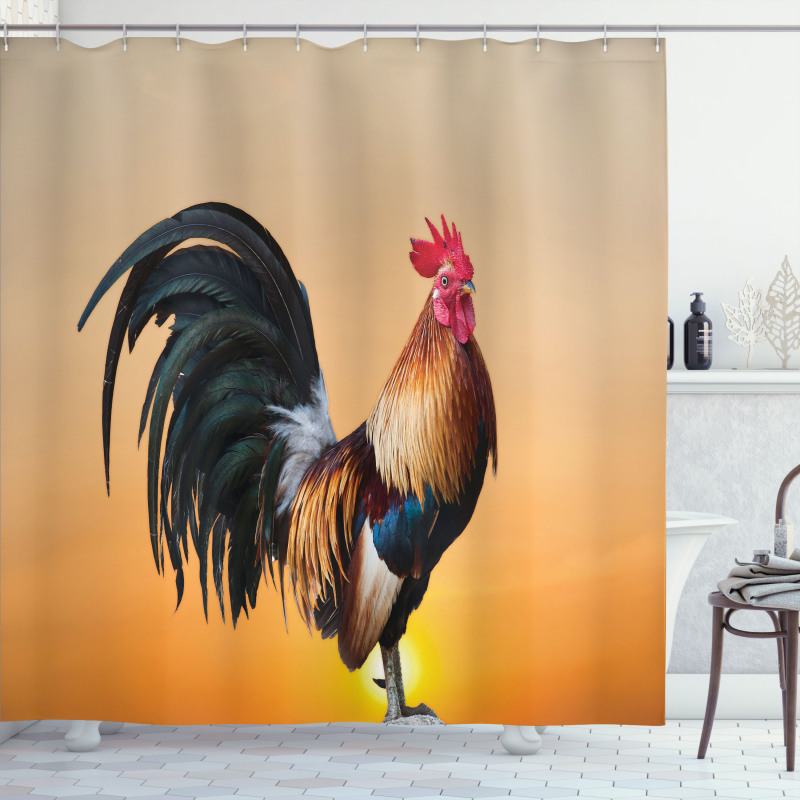 Farm Animal Sunrise Shower Curtain