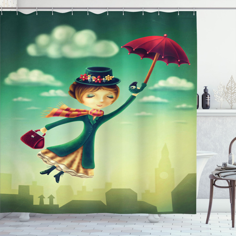 Fairy Tale Nanny London Shower Curtain