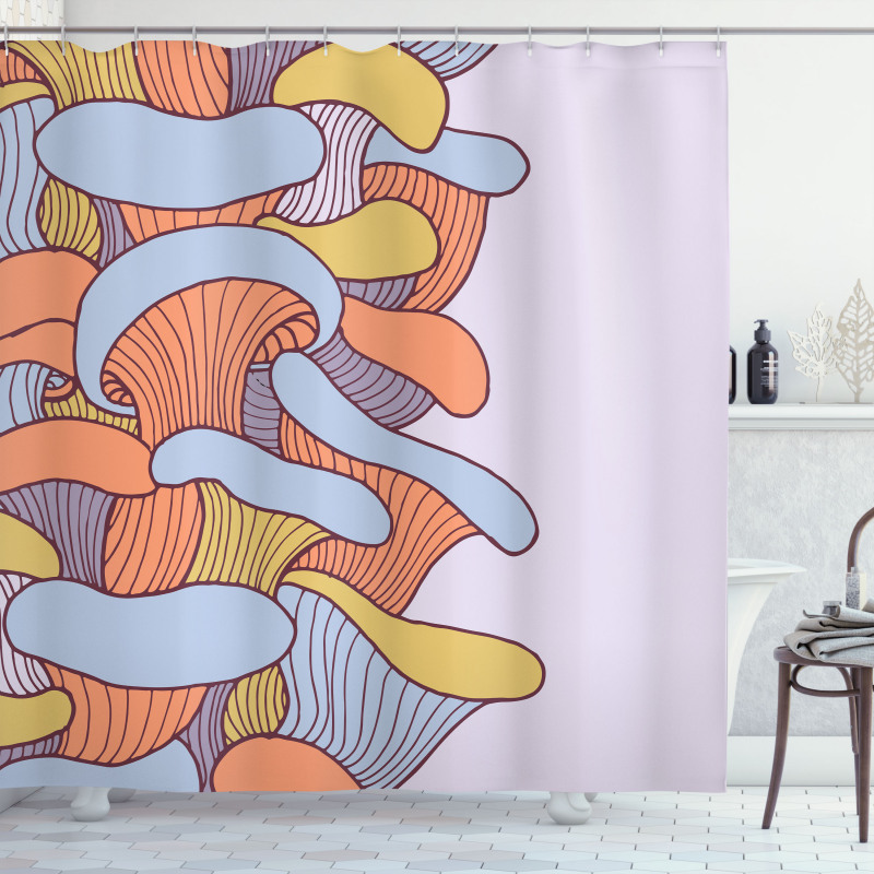 Abstract Doodle Season Shower Curtain