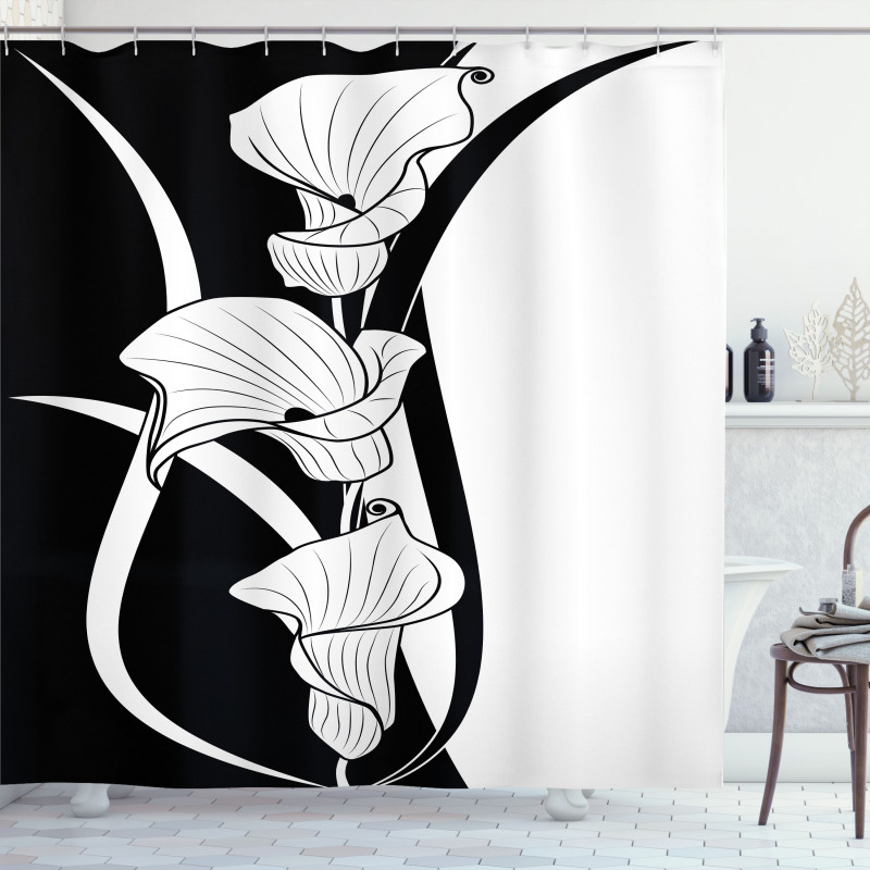 Crevalle Flower Shower Curtain