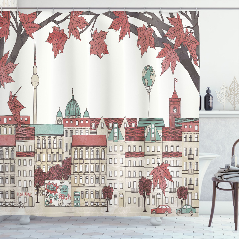 Autumn Season in Berlin Shower Curtain