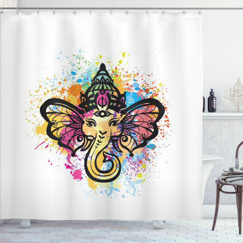 Mandala Animal Portraits Shower Curtain