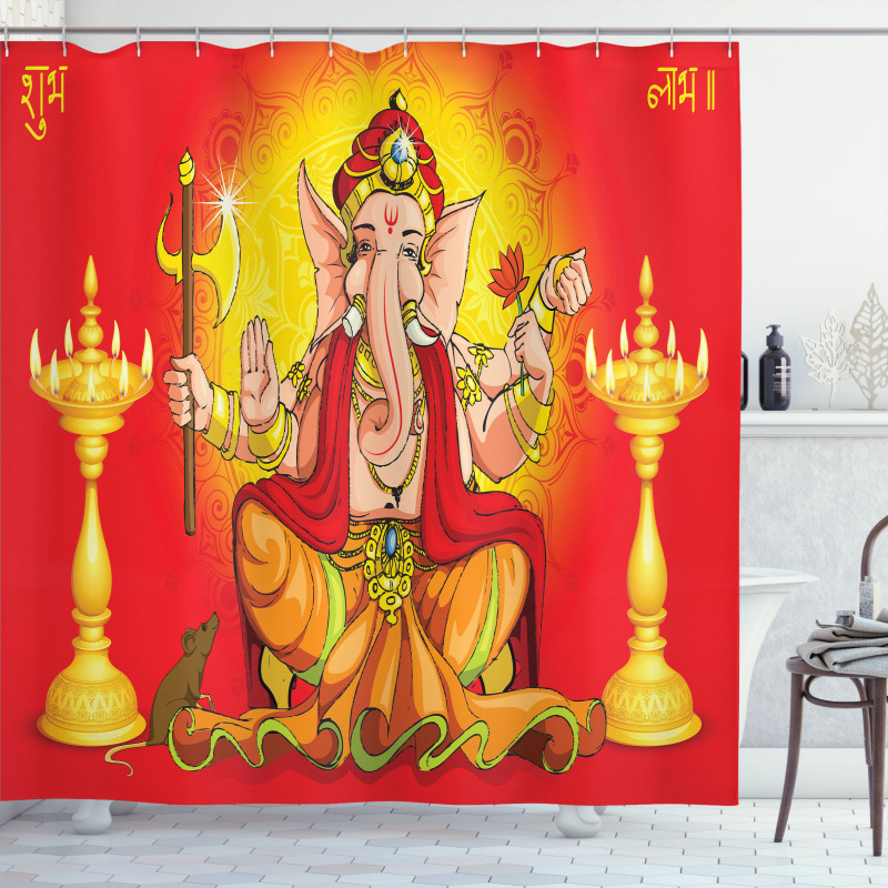 Diwali Festival Ceremony Shower Curtain