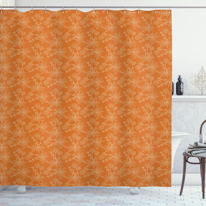 Dandelion Poppy Shower Curtain
