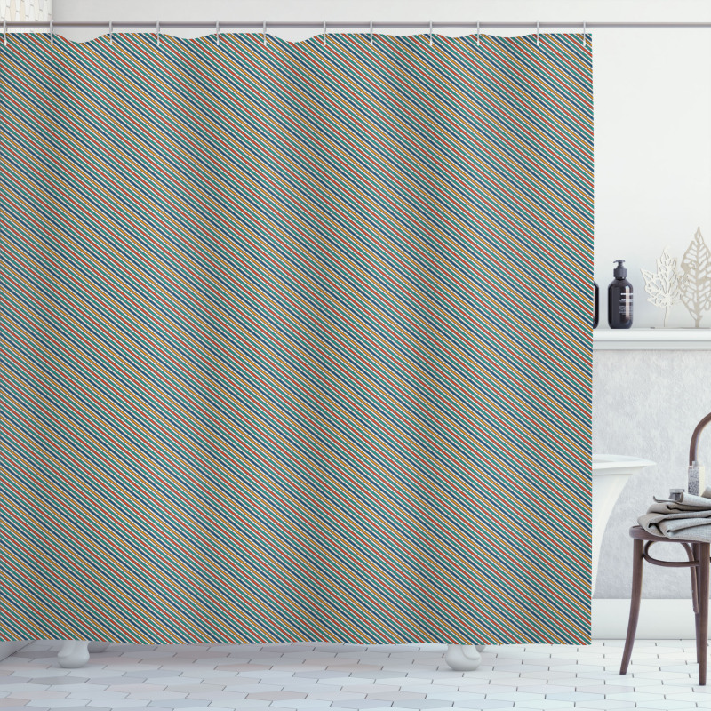 Geometric Motifs Design Shower Curtain