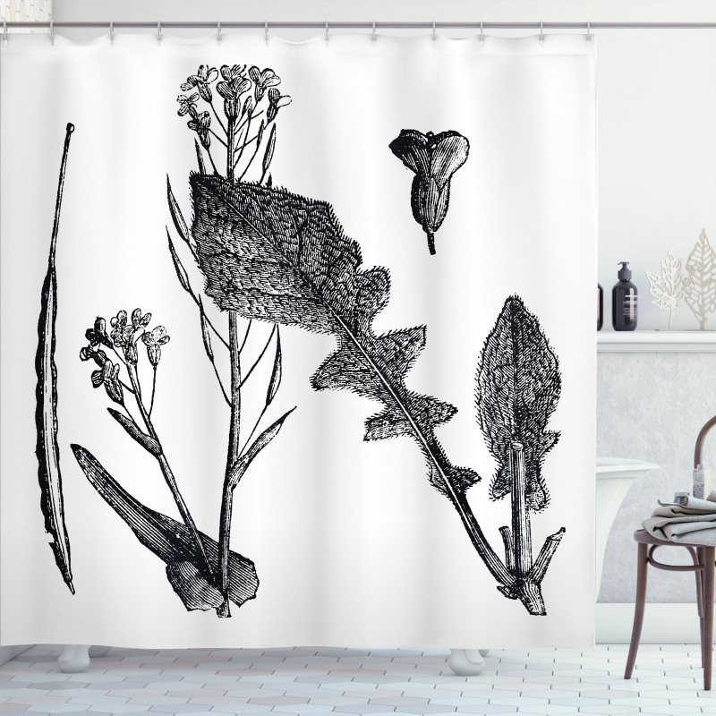 Root Vegetable Shower Curtain