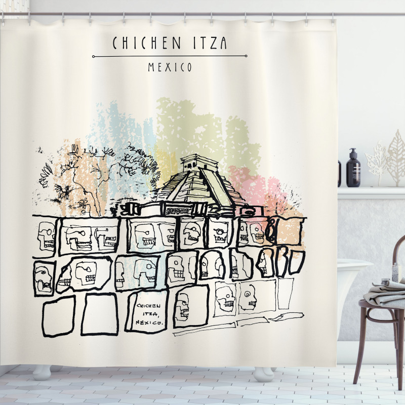 Building and Tomb Shower Curtain