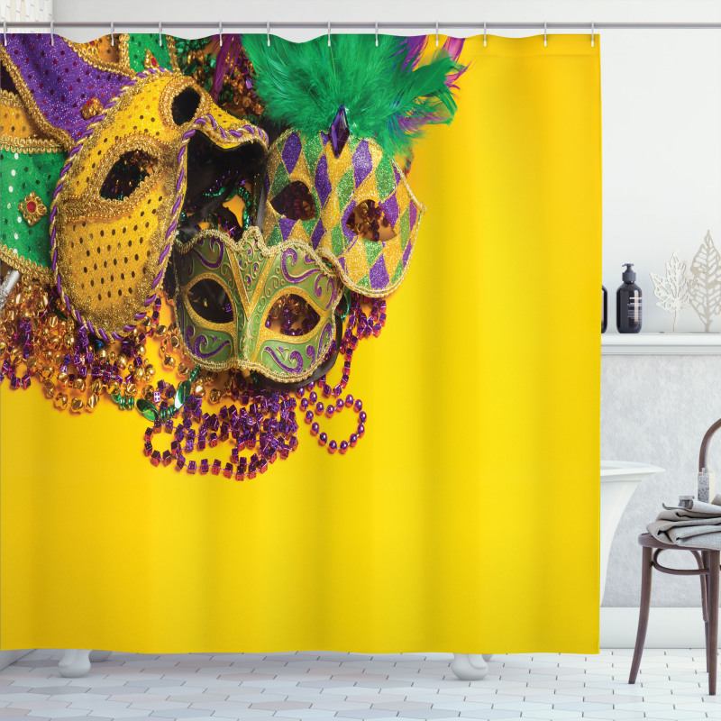 Venetian Mask Design Shower Curtain
