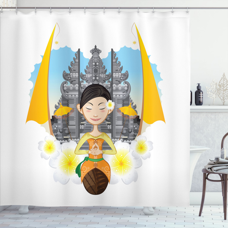 Traditional Girl Shower Curtain