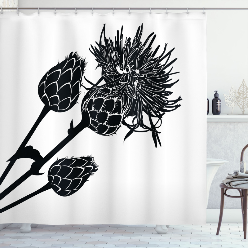 Thorny Plants Healthy Shower Curtain