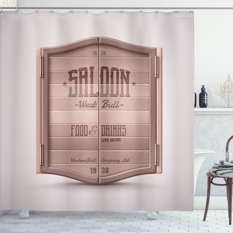 Antique Saloon Door Shower Curtain