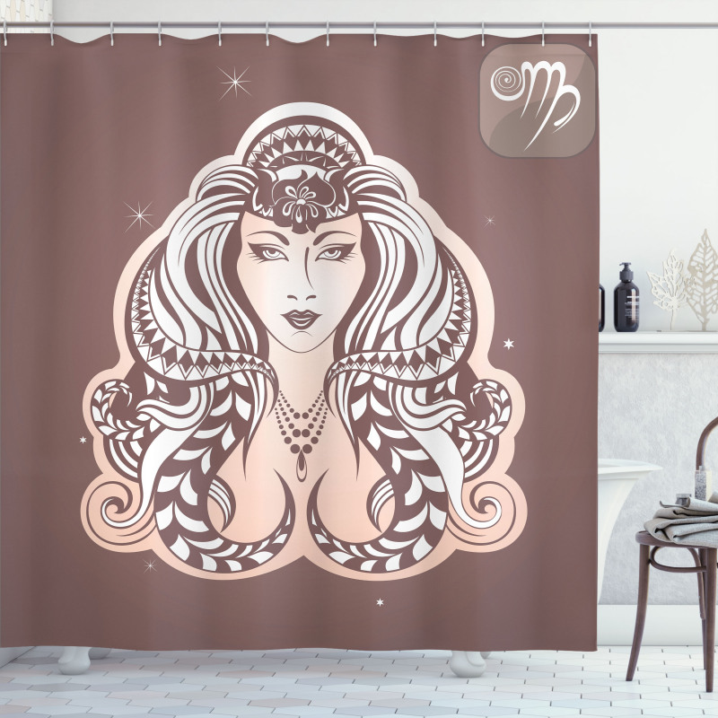 Tribal Woman Art Shower Curtain