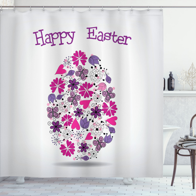Holiday Flowers Shower Curtain
