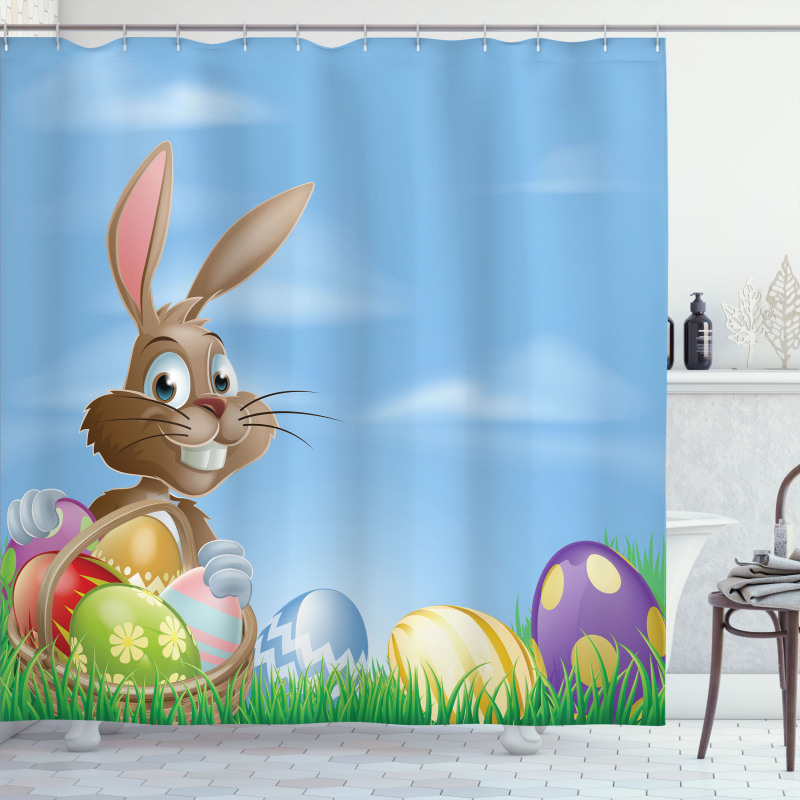 Painted Easter Eggs Shower Curtain