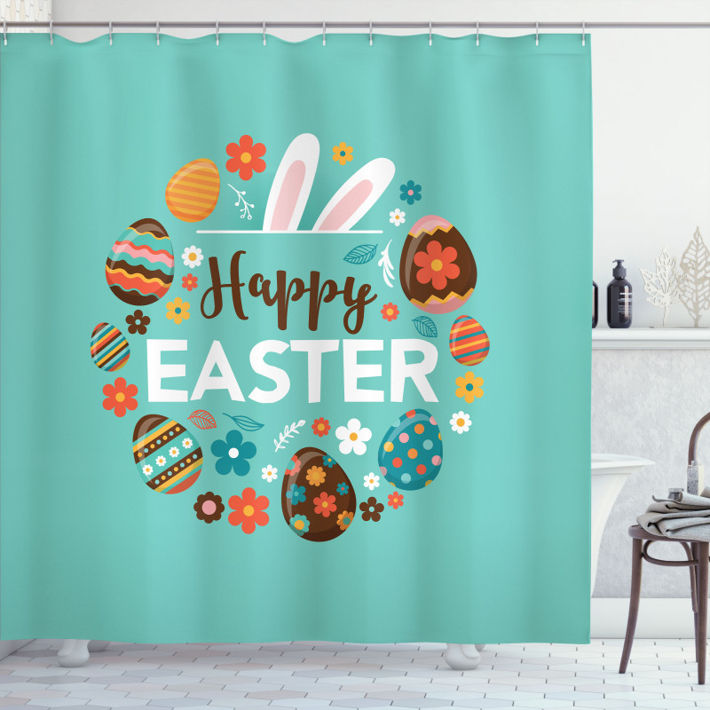 Spring Holiday Pattern Shower Curtain
